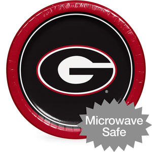 Georgia Bulldogs NCAA Round Paper Plates, 10