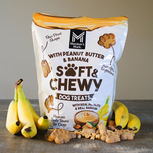 Member's Mark Peanut Butter & Banana Soft & Chewy Dog Treats, 3 lbs.