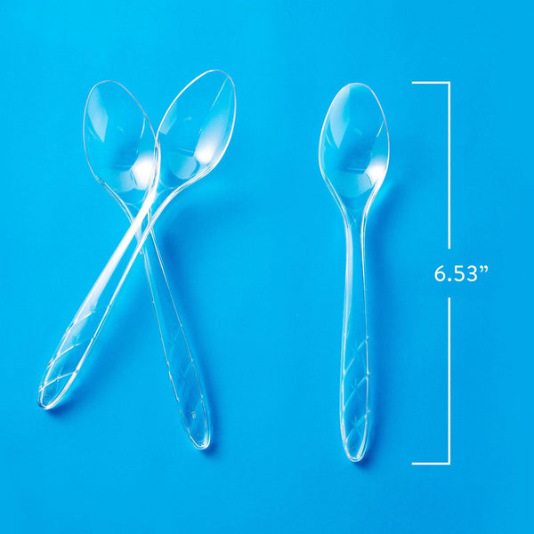 Member's Mark Clear Plastic Spoons, Heavyweight 300 ct.