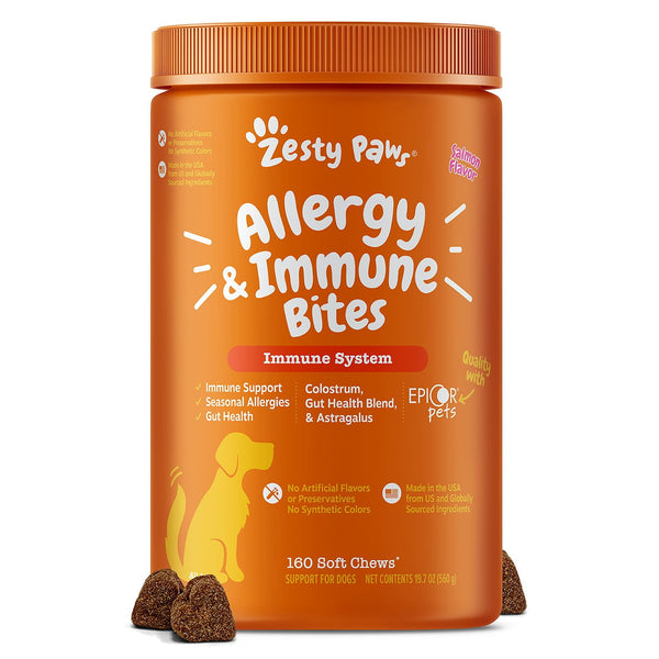 Zesty Paws Allergy & Immune, Salmon, 160 ct.
