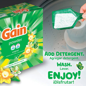 Gain Powder Laundry Detergent, Original, 195 loads, 180 oz.
