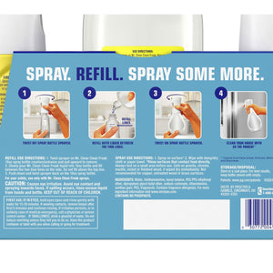 Mr. Clean Clean Freak Multi-Surface Cleaner, Lemon Zest, 2 trigger sprays + refill