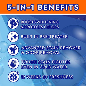 Member's Mark 5-in-1 Oxi Formula Power Pacs, 108 ct.