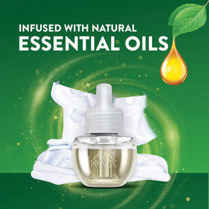 Air Wick Plug In Scented Oil Air Freshener Refills, Fresh Linen, 9 refills