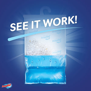 DampRid Max Moisture Absorber Hanging Bag, Fresh Scent 4 pk.