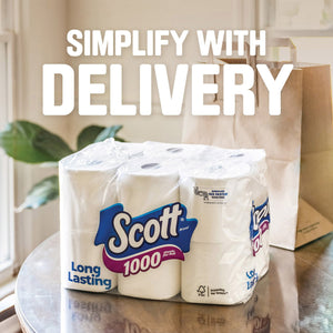 Scott 1000 1-Ply Toilet Paper 45 rolls, 1,000 sheets/roll