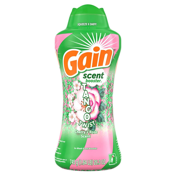 Gain Tango Twist Laundry Scent Booster Beads, Cherry and Rose Scent, 26.3 oz.