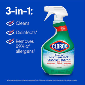 Clorox Clean-Up All-Purpose Cleaner + Bleach, Original Spray + Refill
