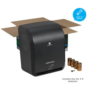 Marathon Automated Hardwound Paper Towel Dispenser, Black