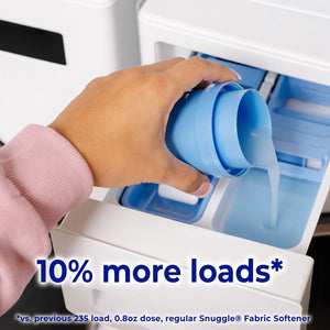 Snuggle Advanced Softness Liquid Fabric Softener, Blue Sparkle, 259 loads, 176 fl. oz.