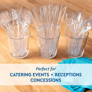 Member's Mark Clear Cutlery Combo Pack, Forks, Knives, Spoons 360 ct.