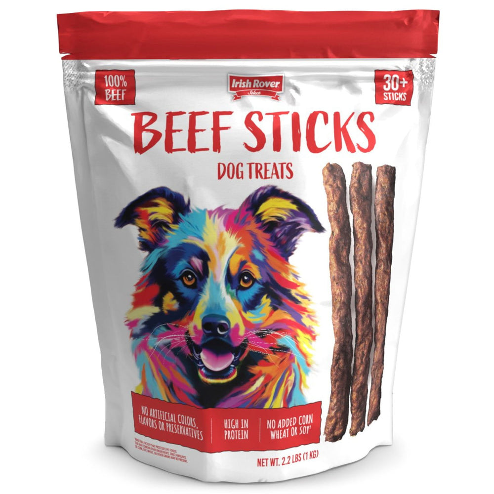 Irish Rover Beef Stick Dog Treats, 35 oz.