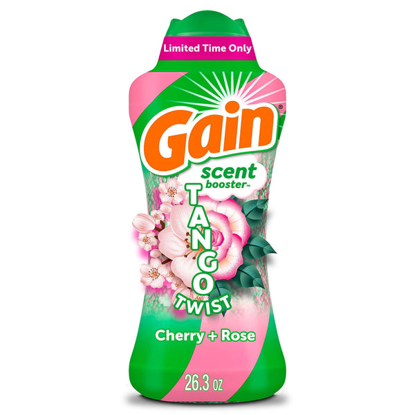 Gain Tango Twist Laundry Scent Booster Beads, Cherry and Rose Scent, 26.3 oz.