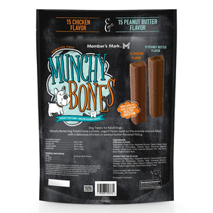 Member's Mark Munchy Bones Dog Treats for Adult Dogs, 30 ct.