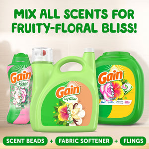 Gain Tango Twist Liquid Fabric Softener, Hibiscus and Vanilla Scent, 244 loads, 143 fl. oz.