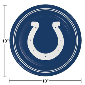 Indianapolis Colts NFL Round Paper Plates, 10