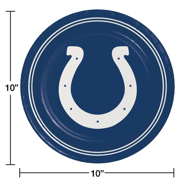 Indianapolis Colts NFL Round Paper Plates, 10