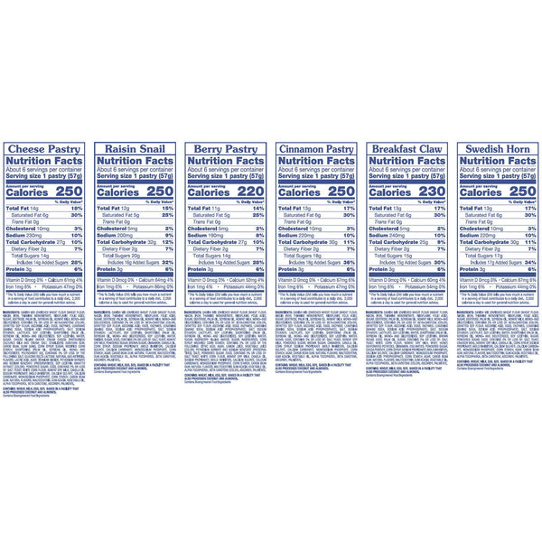 Svenhards Variety Pack Artisan Scandinavian Pastries, 20 pk.