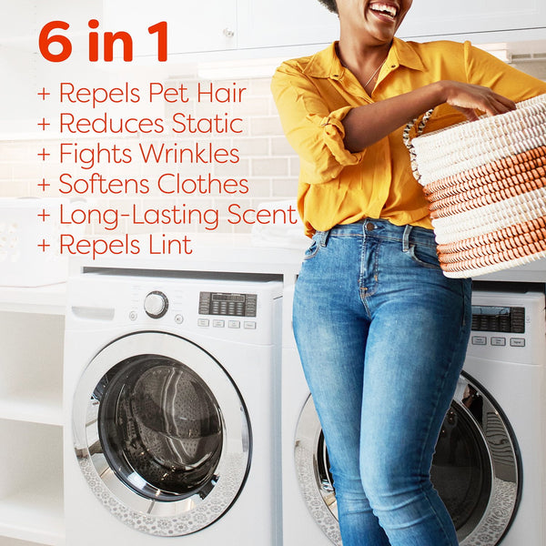 Bounce Pet Hair & Lint Guard Mega Dryer Sheets, Fresh Scent, 210 ct.