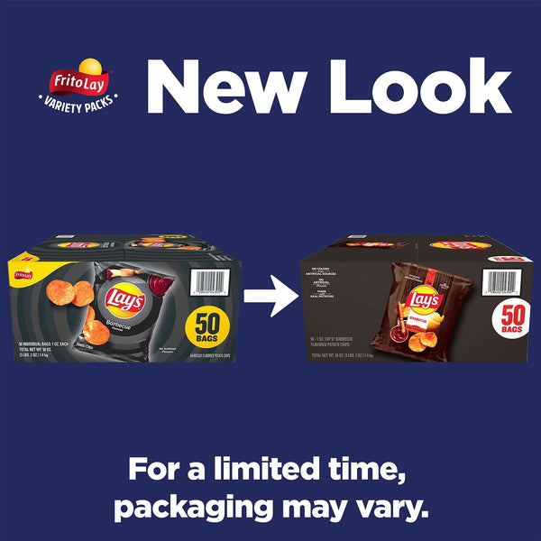 Lay's Barbecue Potato Chips, 1 oz., 50 pk.