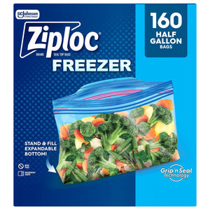 Ziploc Half Gallon Freezer Bags, 160 ct.