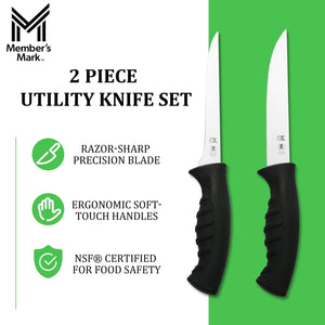 Member's Mark 6" Boning & Utility Knife Set, 2 pk.