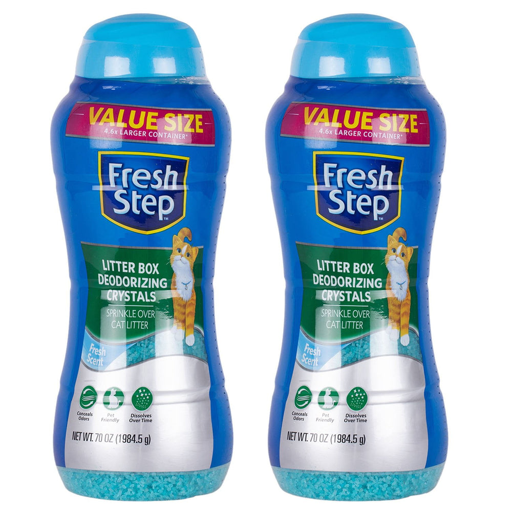 Fresh Step, Litter Box Deodorizing Crystals, Fresh Scent, 2 pk., 70 oz.
