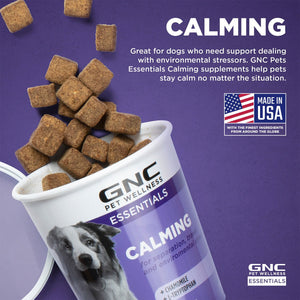 GNC Pets, Bacon Flavored, Calming Soft Chew Dog Supplements, 180 ct.