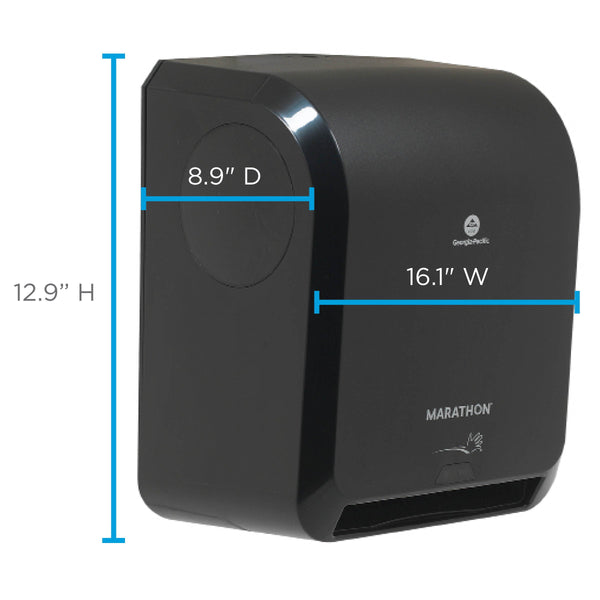Marathon Automated Hardwound Paper Towel Dispenser, Black