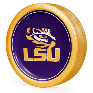 LSU Tigers NCAA Round Paper Plates, 10