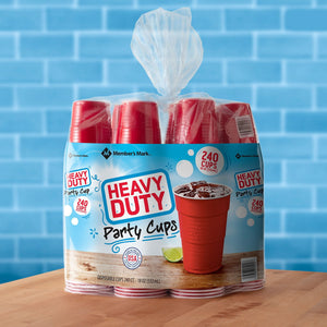 Member's Mark Heavy-Duty Red Cups 18 fl. oz., 240 ct.