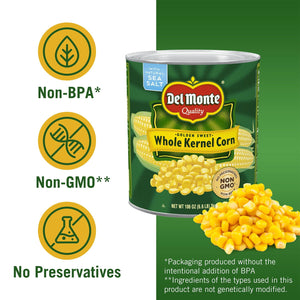 Del Monte Whole Kernel Corn, 106 oz.