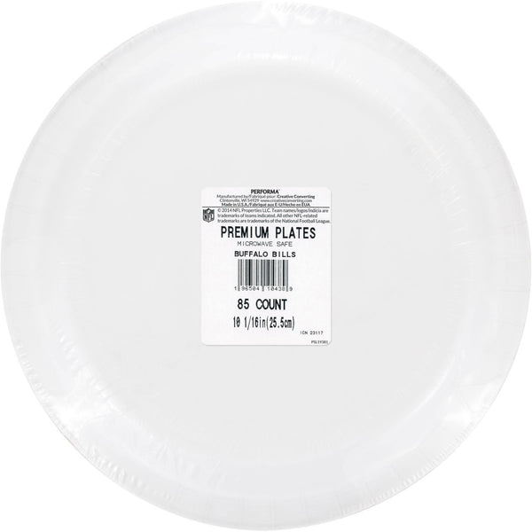 Buffalo Bills NFL Round Paper Plates, 10