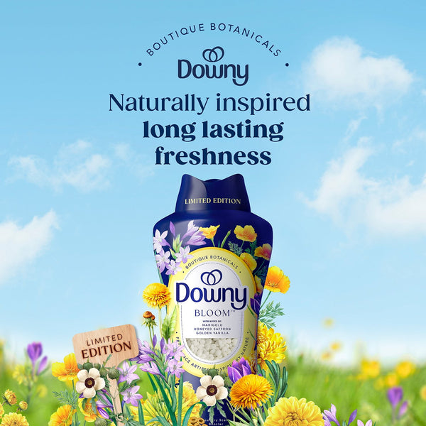Downy Boutique Botanicals Limited Edition, In-Wash Scent Booster Beads, Bloom, 26.3 oz.