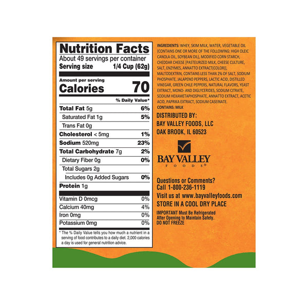 Bay Valley Nacho Cheese Sauce, 106 oz.