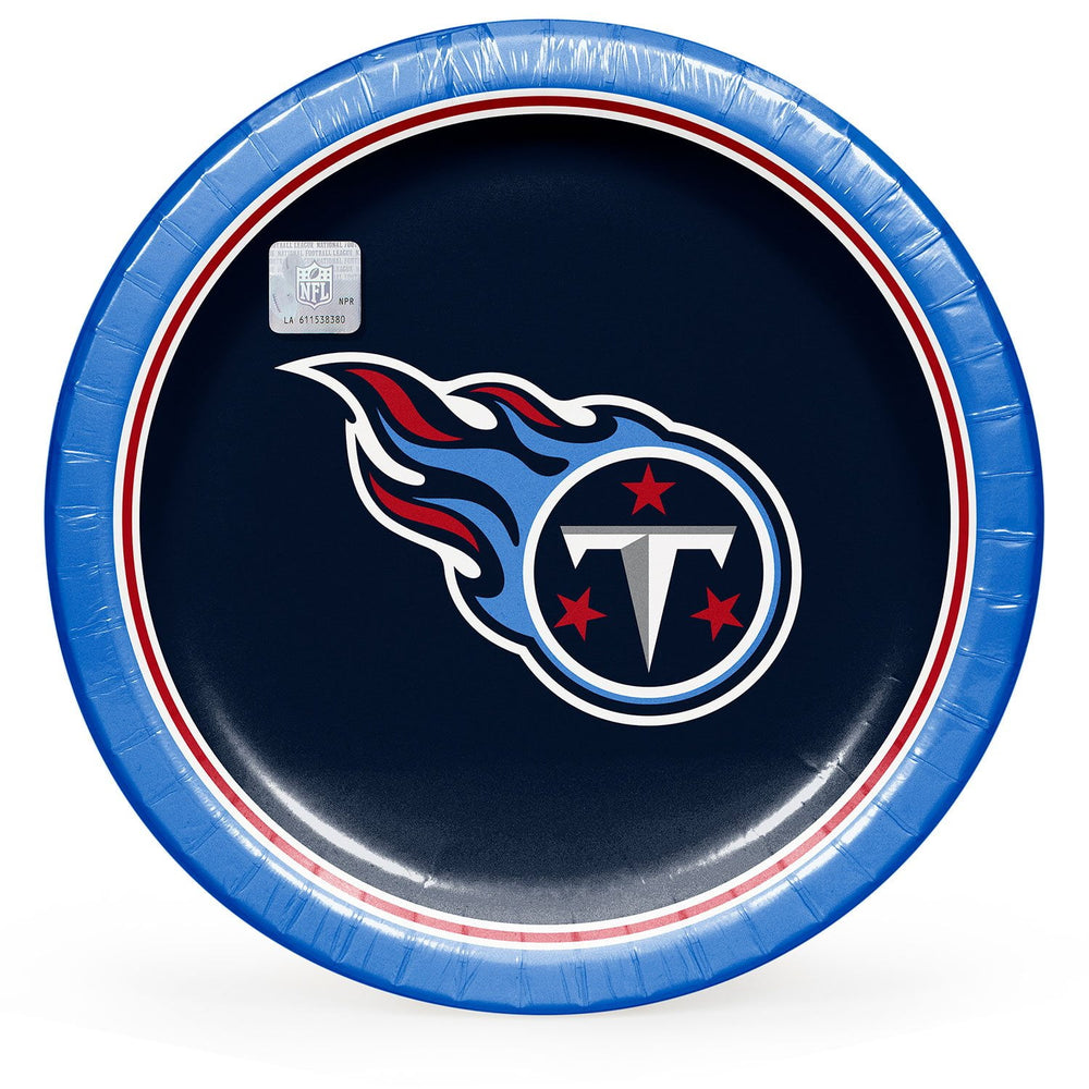 Tennessee Titans NFL Round Paper Plates, 10