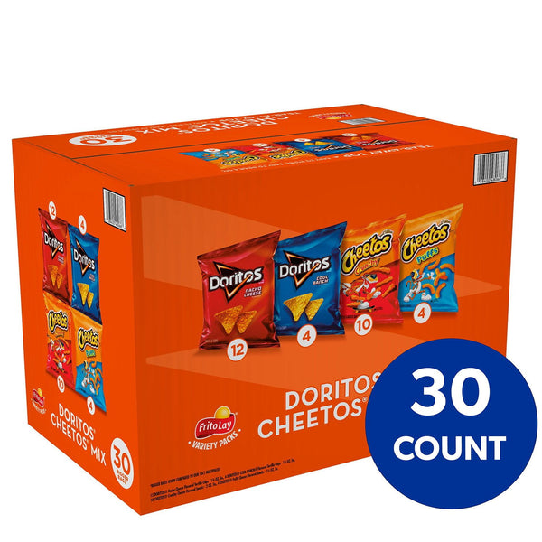 Frito-Lay Doritos & Cheetos Variety Pack Chips, 30 pk.