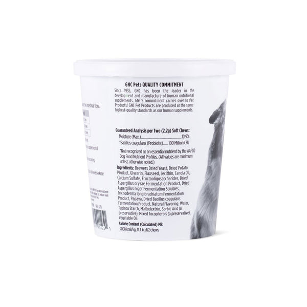 GNC Pets, Bacon Flavored, Digestion Soft Chews for Dogs, 180 ct.