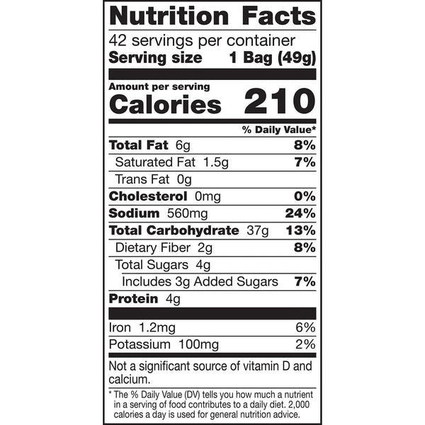 Chex Mix Traditional Savory Snack Mix, 1.75 oz., 42 pk.