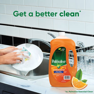 Palmolive Antibacterial Dishwashing Liquid Dish Soap, Orange 102 fl.oz.