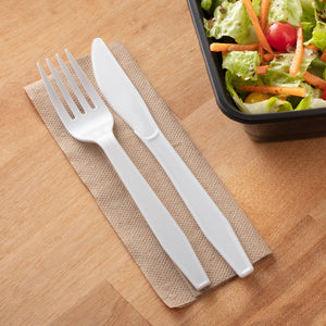 Member's Mark White Plastic Forks, Heavyweight 600 ct.