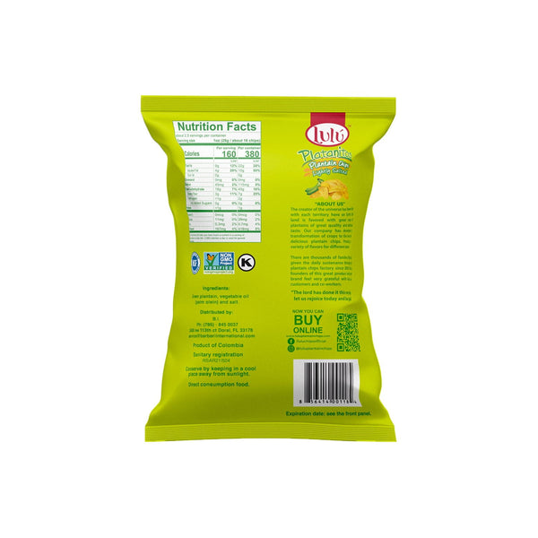 Lulu Platanitos Lightly Salted Plantain Chips, 2.5 oz., 30 pk.
