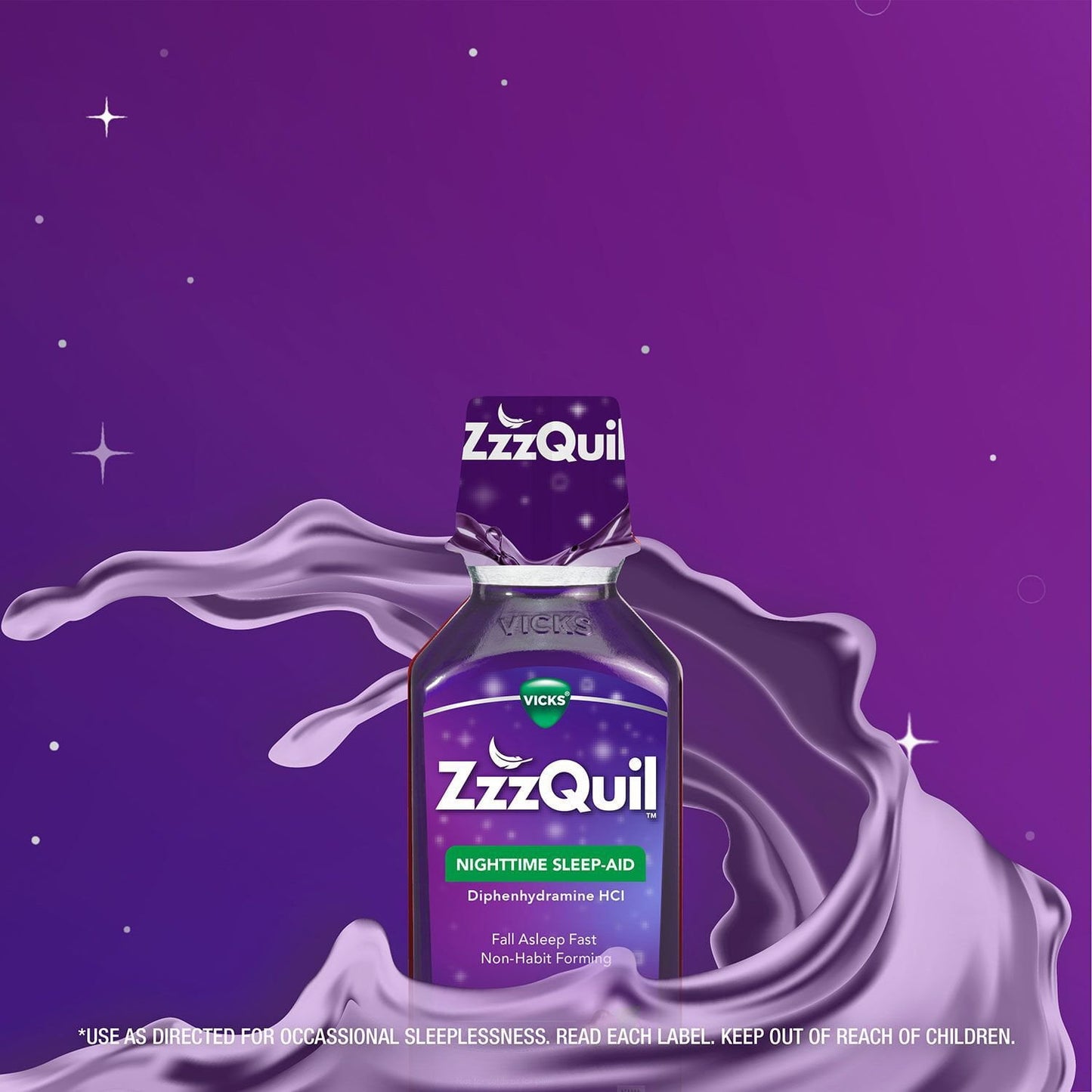 ZzzQuil Nighttime Sleep-Aid Liquid, Berry, 12 fl. oz., 3 pk.