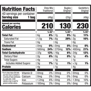 Bugles, Chex Mix & Gardetto Variety Pack Snacks, 40 pk.