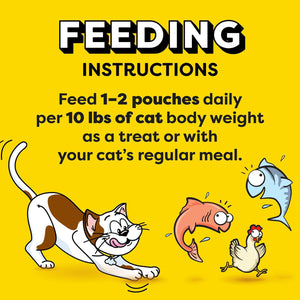 Temptations Lickable Puree Adult Variety Chicken, Salmon, and Tuna Cat Treats, 32 ct. 0.4 oz. Pouches