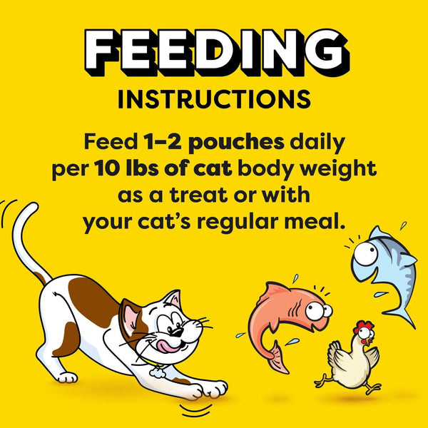 Temptations Lickable Puree Adult Variety Chicken, Salmon, and Tuna Cat Treats, 32 ct. 0.4 oz. Pouches