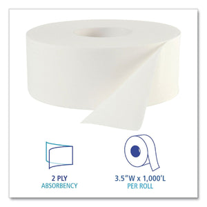 Boardwalk Jumbo Roll 2-Ply Toilet Paper 12 rolls, 1000 ft./roll