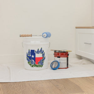 Sam’s Club 5-Gallon Utility Bucket with Lid, Texas Bluebonnet 2‑Pack