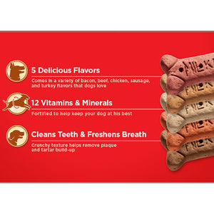 Milk-Bone Flavor Snacks Variety Pack Small Crunchy Dog Biscuits, 8 lbs.