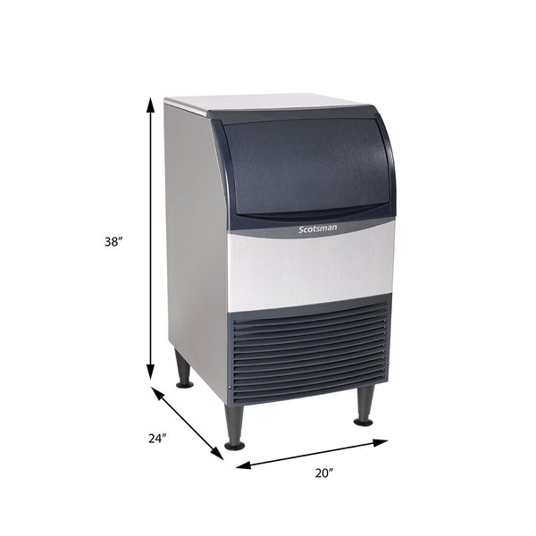 Scotsman 20" Wide Undercounter Ice Machine, Nugget Ice (167 lbs.)